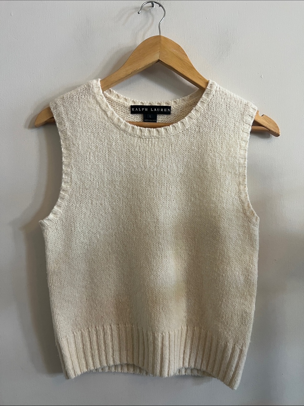 Vintage Ralph Lauren Black Label Cashmere Blend Vest